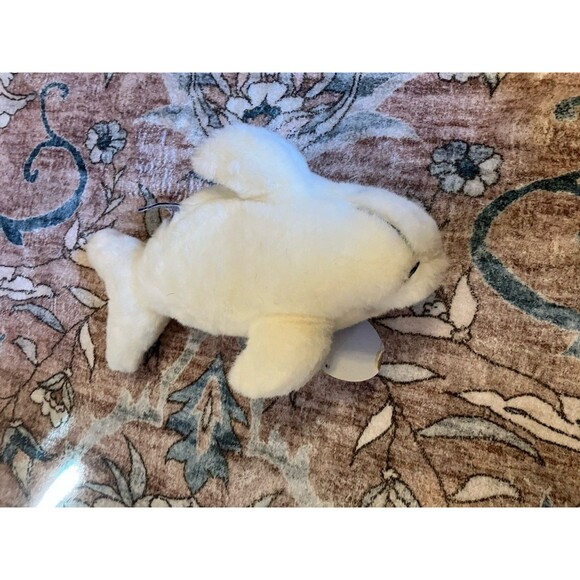 NEW Sea World Plush White Beluga Whale 11" Vintage 1980s NEW WITH TAGS NOS - Picture 3 of 8